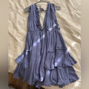 Flowy Ruffled Dress Free People Size M